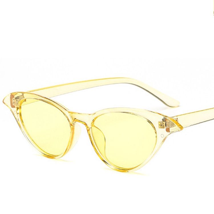 2018 Top Moda Olho De Gato Mulher Óculos De Sol Liso Luxo Uv400