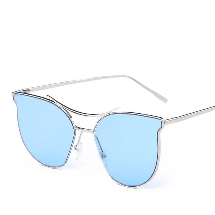 Óculos De Sol Femininos Com Lentes De Metal