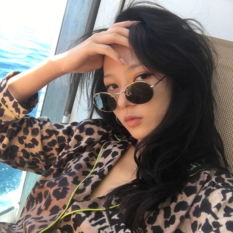 Óculos De Sol Femininos De Resina Coreana De Verão