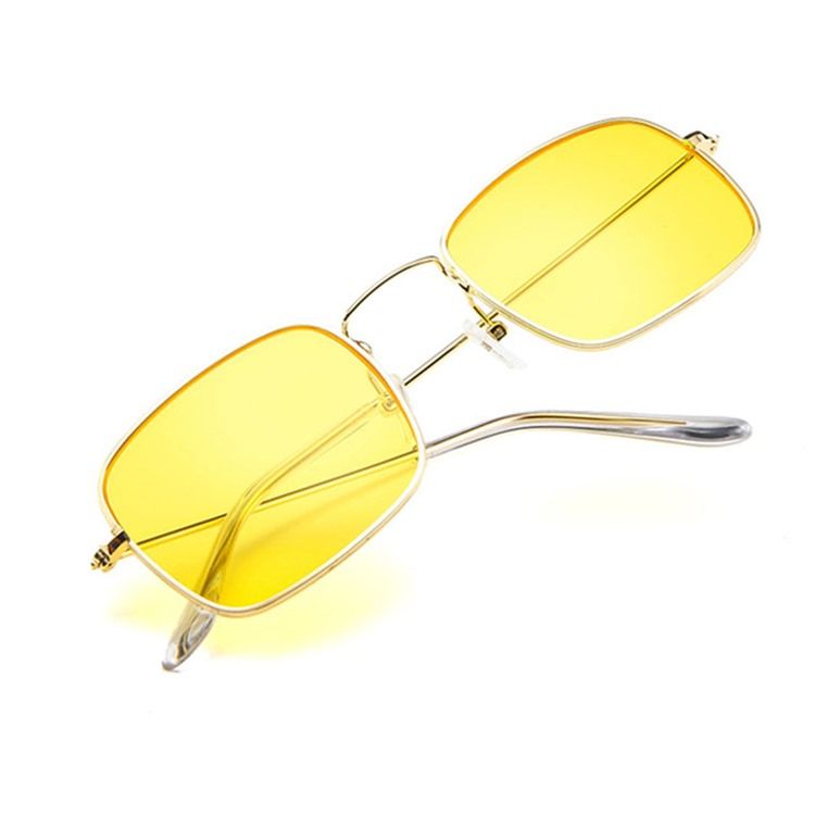 Óculos De Sol Laranja Retrô Feminino