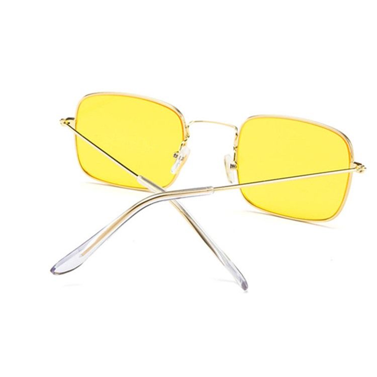Óculos De Sol Laranja Retrô Feminino