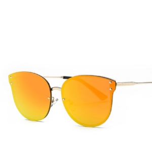 Óculos De Sol Retrô Femininos Com Lentes Coloridas Laranja