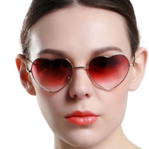 Óculos De Sol Vintage De Metal Envoltório Feminino