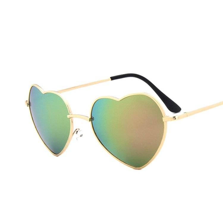 Óculos De Sol Vintage De Metal Envoltório Feminino