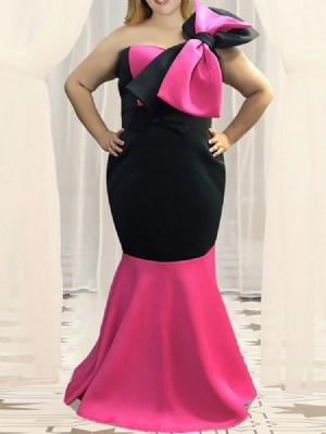 Pulôver Feminino Sem Mangas Comprido Até O Chão Vestido Estilo Bloco