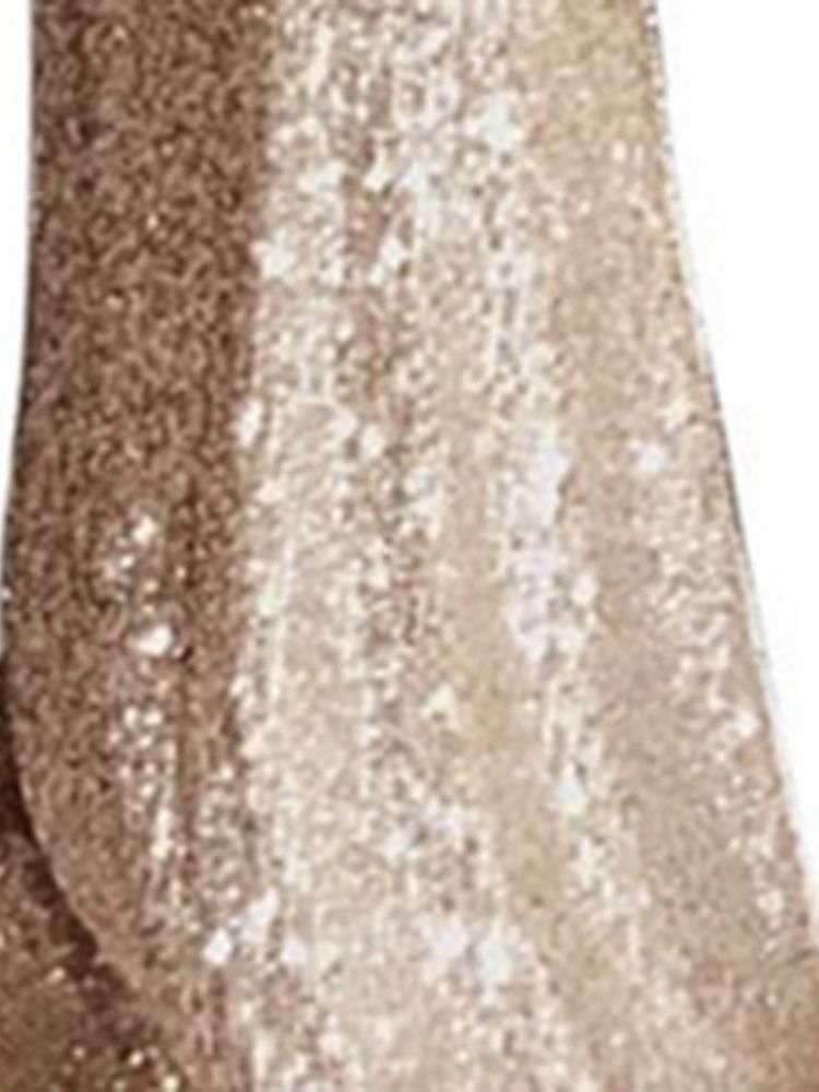 Vestido Feminino Até O Chão De Manga Comprida Com Decote Em V Elegante Bodycon
