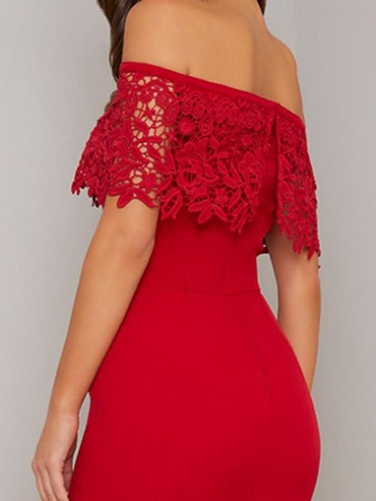 Vestido Feminino Até O Chão De Manga Curta Patchwork Verão Cintura Média