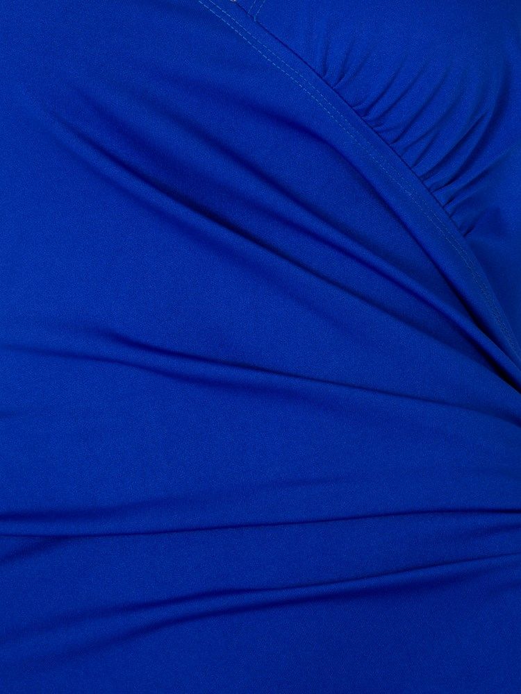 Vestido Feminino Com Decote Em V Assimétrico Comprido Assimétrico Até O Chão