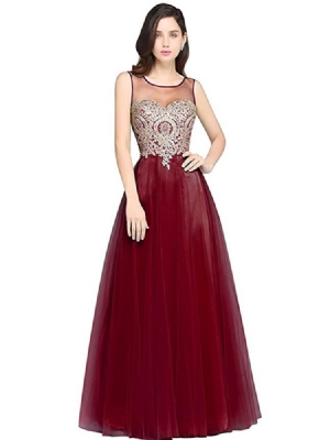 Vestido Feminino De Malha Expansível Até O Chão