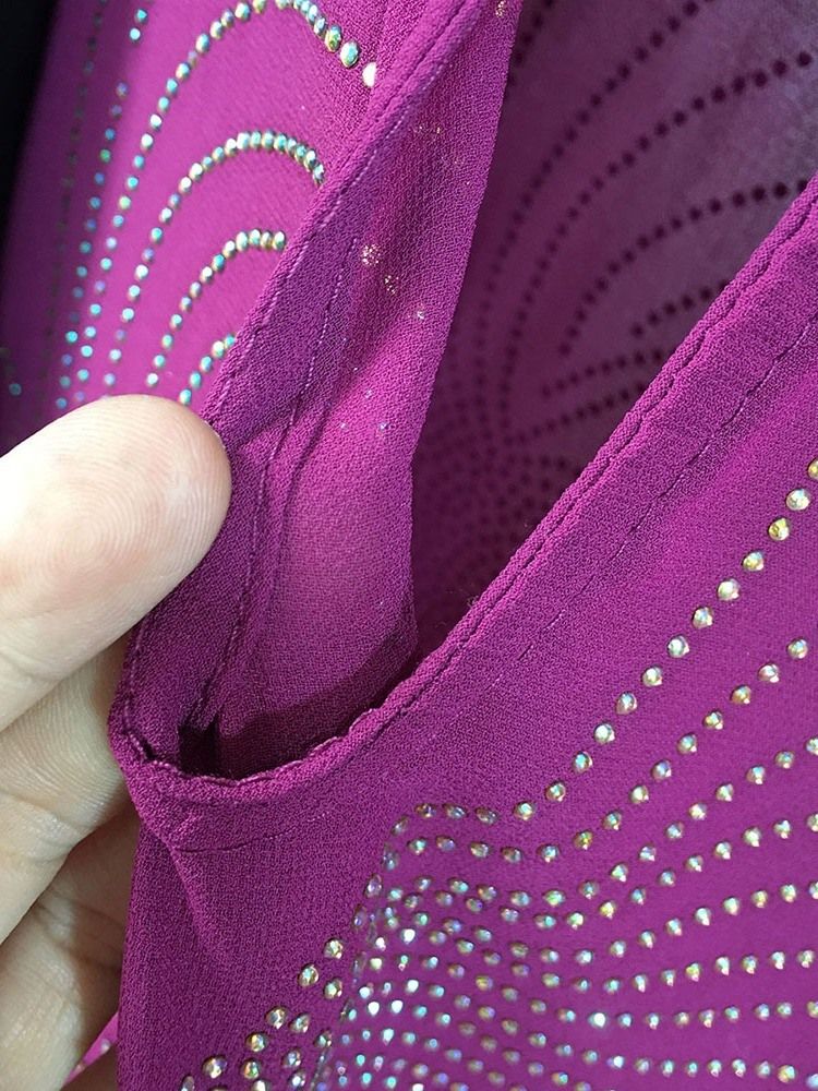 Vestido Feminino De Manga Curta Diamante Até O Chão Para Festa Geométrica