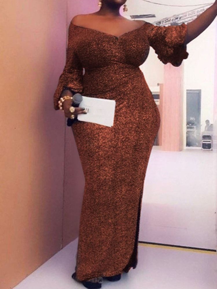 Vestido Feminino De Meia Manga Com Decote Em V Com Cordão No Meio Da Cintura Para Verão