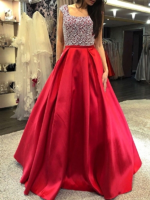 Vestido Feminino Patchwork Até O Chão Cor Da Manga Bloco Meia Cintura