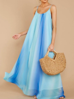 Vestido Longo De Verão Sem Mangas Com Alça Espaguete Vestido Maxi Vestidos De Praia Para Mulheres