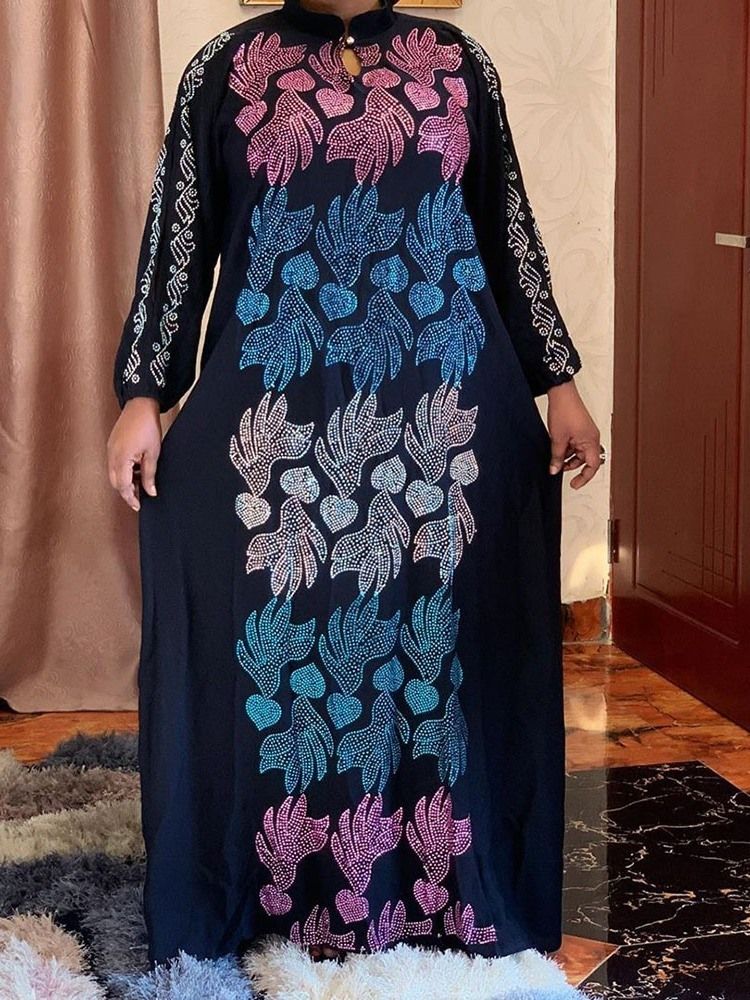 Vestido De Strass Feminino Até O Chão Pulôver De Cintura Alta