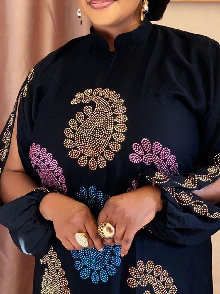 Vestido De Strass Feminino Até O Chão Pulôver De Cintura Alta