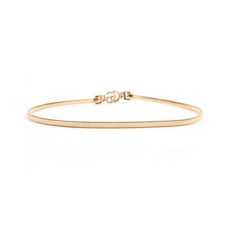 Cinto De Metal Da Moda Para Mulheres