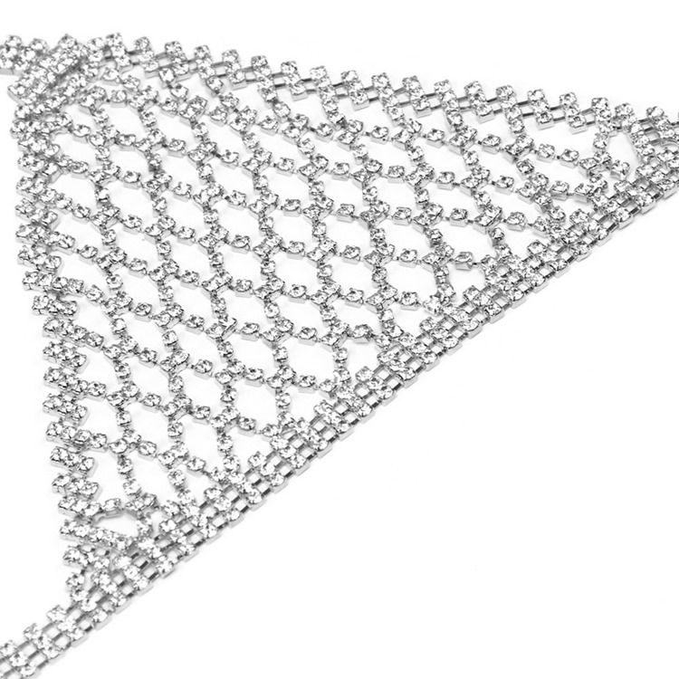 Colar De Corrente Simples Diamante Bra Body