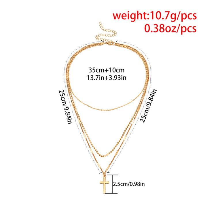 Colar Cross Charm