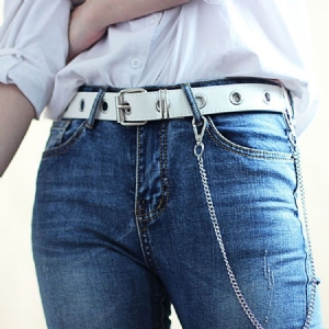 Pin Buckle Casual Pu Cinto