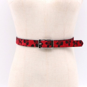 Pin Buckle Leapard Pu Correias