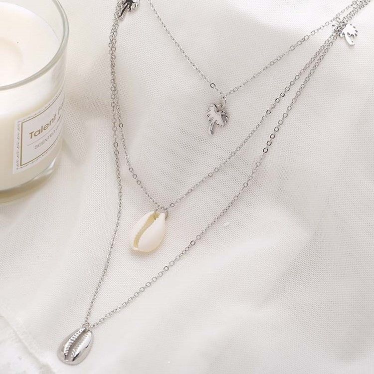 Pingente Conch Colar Feminino Vintage