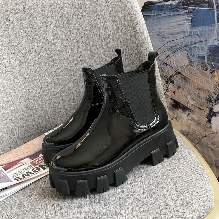 Botas Deslizantes Femininas De Biqueira Redonda Lisa Martin