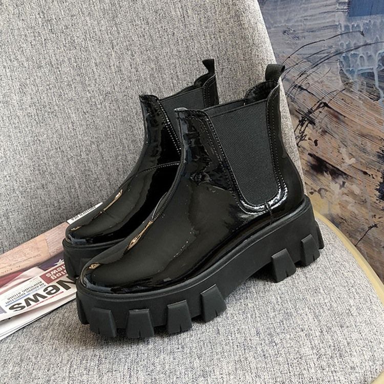 Botas Deslizantes Femininas De Biqueira Redonda Lisa Martin