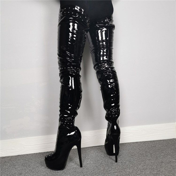 Botas Moda Feminina Com Zíper Lateral Redondo Dedo Do Pé Redondo
