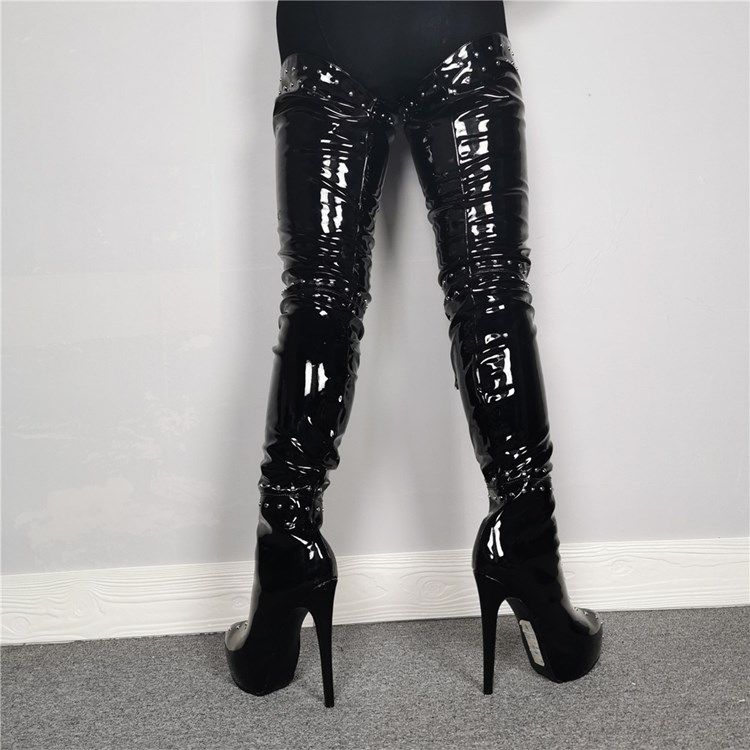 Botas Moda Feminina Com Zíper Lateral Redondo Dedo Do Pé Redondo