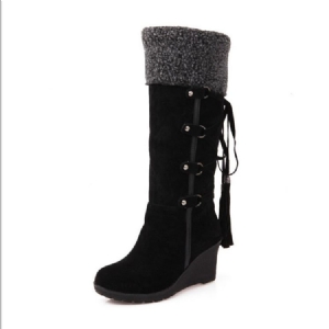 Botas Ocidentais Com Salto Redondo Feminino