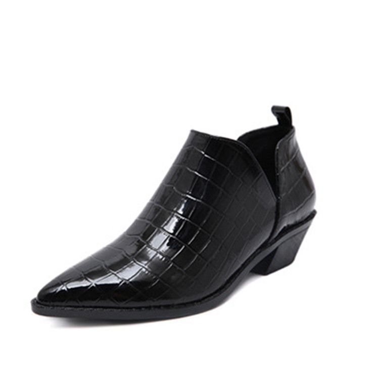 Botas Sensuais Femininas De Salto Liso Com Salto Pontiagudo