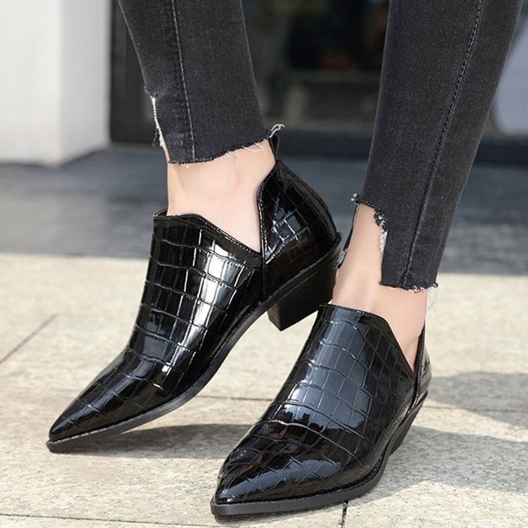 Botas Sensuais Femininas De Salto Liso Com Salto Pontiagudo