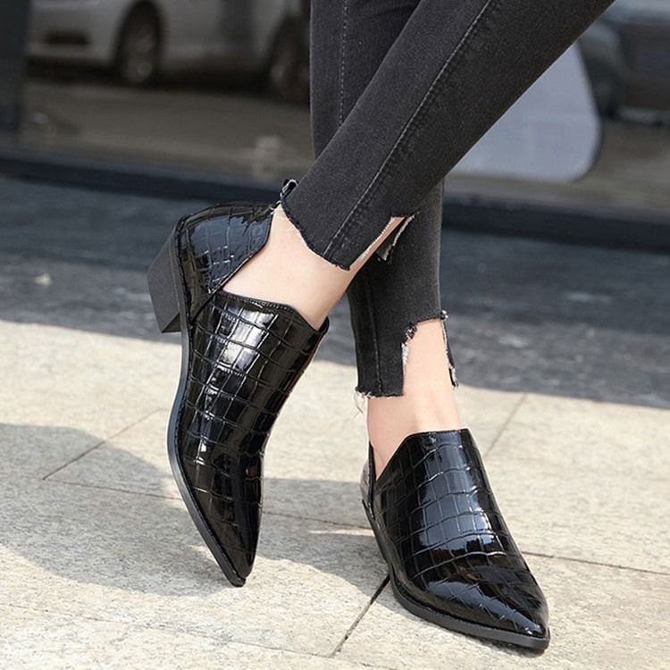 Botas Sensuais Femininas De Salto Liso Com Salto Pontiagudo