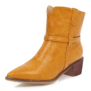 Botas De Tornozelo Feminino Simples Deslizantes