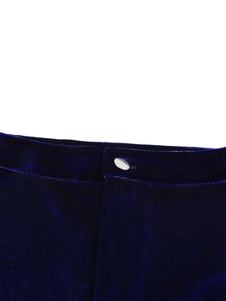 Calça Casual Feminina Com Cintura Alta E Cintura Alta