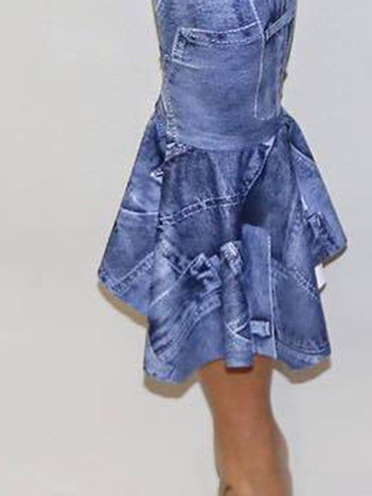 Calça Casual Feminina Com Estampa Meio Da Calça E Cintura Alta