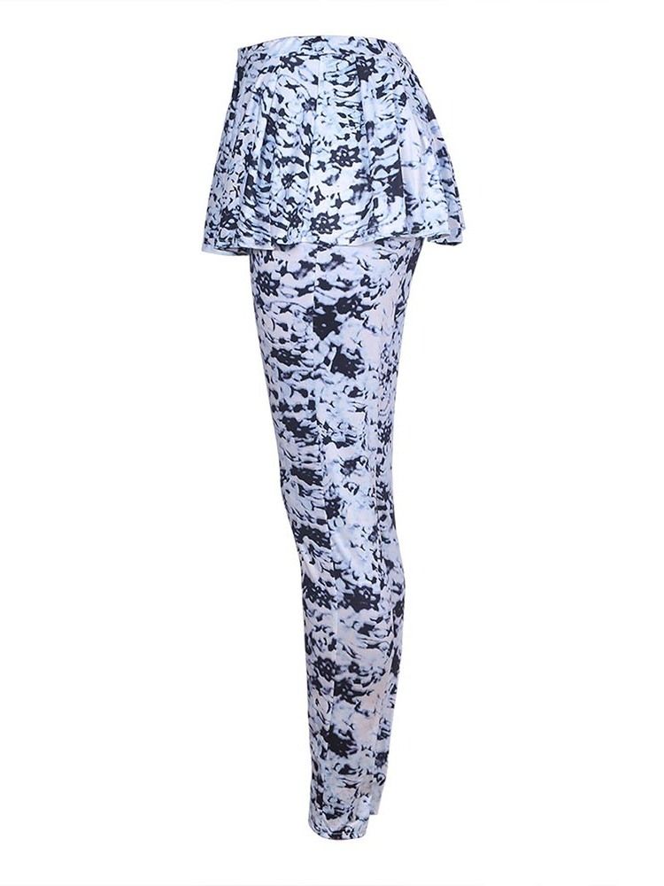 Calça Casual Feminina Estampa Skinny Completa