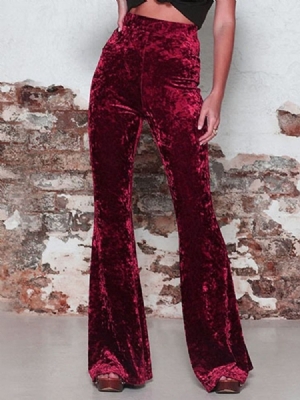 Calça Casual Feminina Magra De Cintura Alta