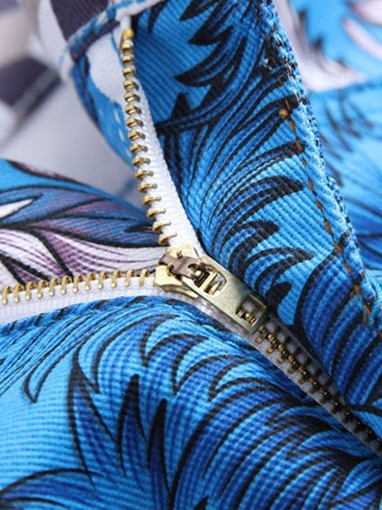 Calça Casual Feminina Xadrez Com Zíper Fino Estampado Masculino