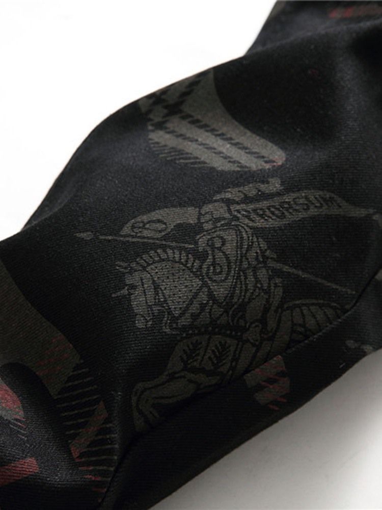 Calça Casual Four Seasons Com Estampa Masculina De Cintura Média