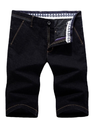 Calça Casual Masculina Color Block Cintura Média