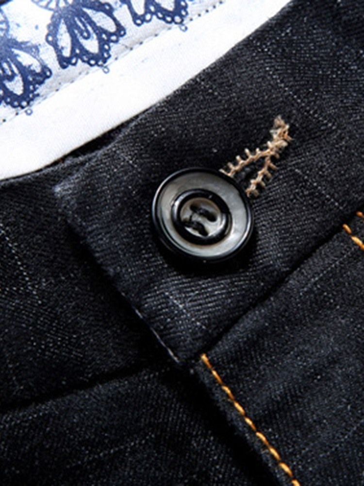 Calça Casual Masculina Color Block Cintura Média