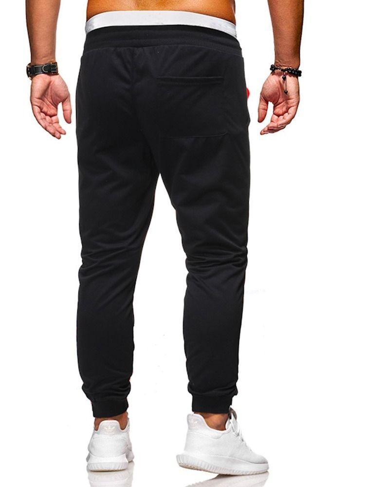 Calça Casual Masculina Com Cintura Média