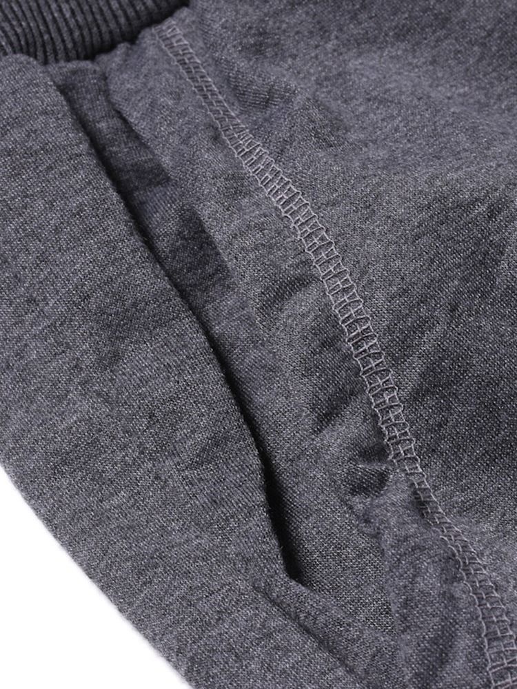 Calça Casual Masculina Com Cintura Média