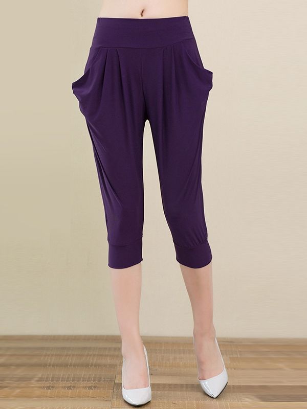 Calça Harem Pregueada Feminina