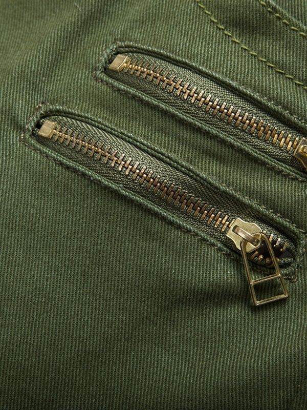 Calça Jeans Casual Masculina Multi-zip Vogue