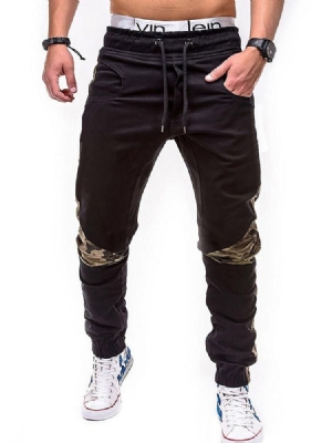 Calça Lápis Casual Masculina De Renda Camuflada
