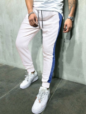 Calça Lápis Com Cadarço Colorido Masculino Calça Esporte Com Cordão Casual