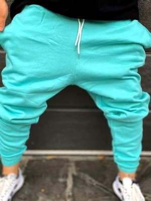 Calça Lápis Masculina Com Cintura Média E Bolso