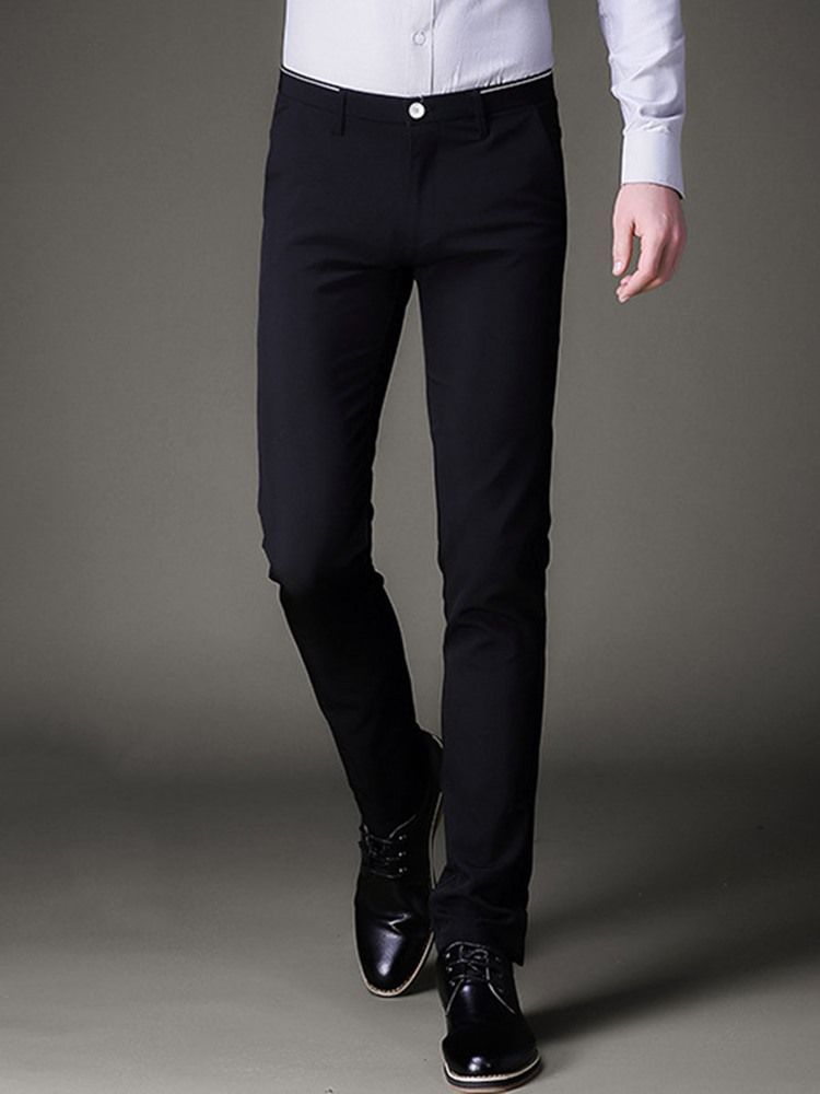 Calça Lápis Masculino Simples Stretchable Slim